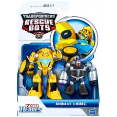 Transformers Playskool Heroes Bumblebee & Morbot Action Figure 2-Pack   